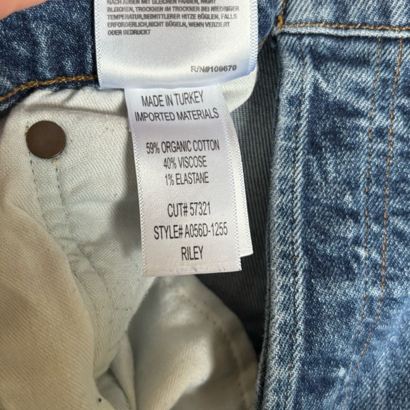 Agolde Riley High Rise Straight Crop Jeans - Picture 6 of 8